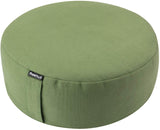 REEHUT Zafu Yoga Meditation Cushion, Round Meditation Pillow Filled with Buckwheat, Zippered Organic Cotton Cover, Machine Washable - 4 Colors and 3 Sizes