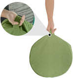 REEHUT Zafu Yoga Meditation Cushion, Round Meditation Pillow Filled with Buckwheat, Zippered Organic Cotton Cover, Machine Washable - 4 Colors and 3 Sizes